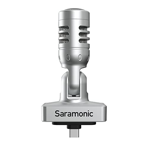 Saramonic Digital Stereo Microphone with MFi Certified Lightning Connector for iPhones and iPads with 3.5mm Headphone Out and Both Foam and Furry Wind