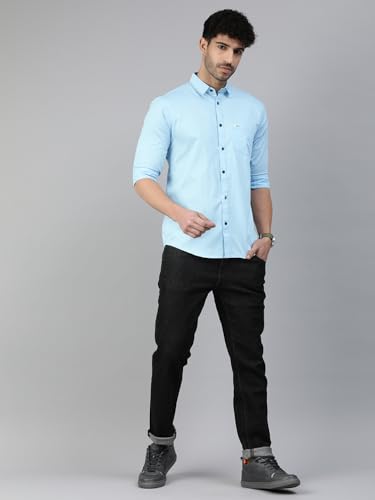 Image of Majestic Man Men Classic Slim Fit Pure Cotton Casual Shirt