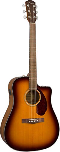 Image of Fender 0970213332 (Fender CD-140SCE Dreadnought, Walnut Fingerboard, Sunburst w /case)