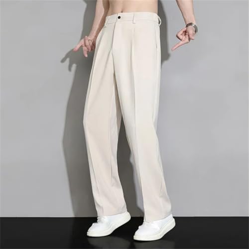 Men's Ice Silk Casual Straight Outdoor Simple Pants Summer Ultra Thin Loose Straight Section Drape4