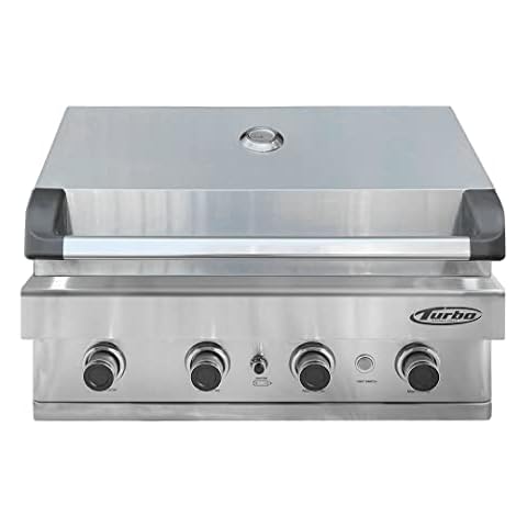 Barbeques Galore Turbo 32-inch 4-Burner Built-in BBQ Gas Grill - Natural Gas - BTH3221NG Cover