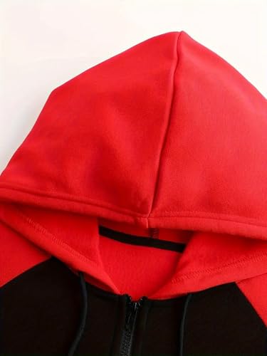 Men's Autumn Winter Zipper Hoodie & Fleece Jogger Set - Casual Sports Tracksuit for Men4