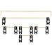 EG Everglide Panda Stabilizer Gold Plated Plate Mounted Black White Stabilizer for Custom Mechanical Keyboard Plate IK75 YC66 Zeeyoo 68 YC96 Womier (EG Panda for GH60 Plus x1)