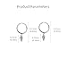 Punk Spike Tiny Dangle Hoop Earrings for Women Girls Men Sterling Silver Charms Hoops Cuff Cartilage Stud Tragus Helix Wrap Minimalist Geometric Earrings Dainty Hypoallergenic Fashion (Silver)