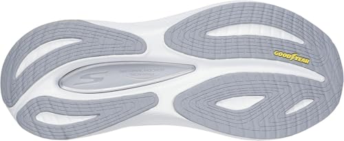 Skechers - Womens Max Cushioning Propulsion Sneakers, Color White/Silver, Size: 7.5 M US3