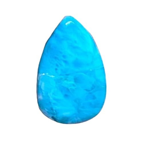 Larimar naturel poire pour créer un pendentif bohème fait main unique