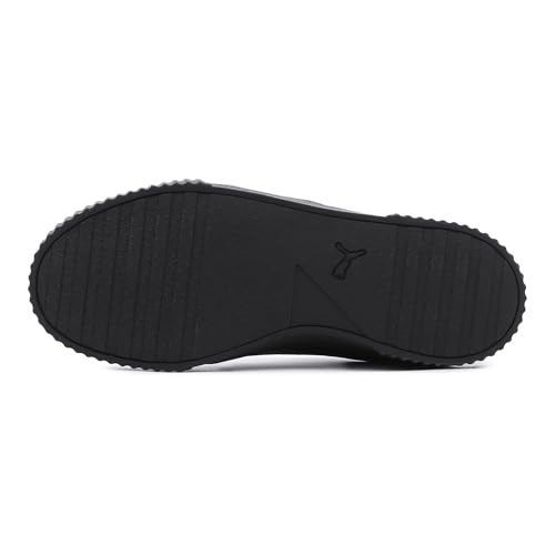 PUMA Puma Women's Carina LSneaker, Black Team Gold, 4 UK