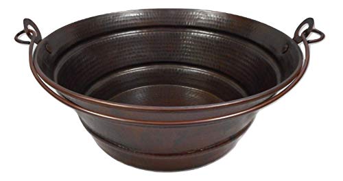 Simplycopper 15" Round Copper Bucket Sink #TOP1
