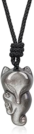 COAI Lucky Fox Necklace Semi Precious Stone Pendant