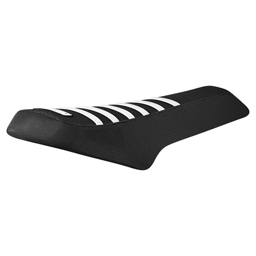 Enjoy Mfg USA-Made Seat Cover - Compatible with Macfox X7 / X7L / X1S /X2 e-Bike (Verify fit with seat Measurement Image) #482 (All Black with White Ribs)