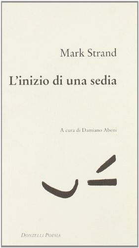 L'inizio di una sedia. Testo inglese a fronte L'inizio di una sedia. Testo inglese a fronte