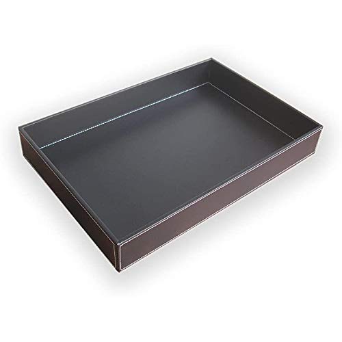Plateau de rangement pour clés et téléphone en cuir synthétique - Solution anti-perte de monnaie