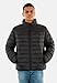 Calvin Klein Herren Steppjacke Nylon Hooded Puffer mit Kapuze, Schwarz (Black), XXL