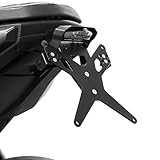 Contenuto della confezione: 1 x piastra adattatore specifica per modello, 1 x piastra di montaggio per portatarga, 1 x portatarga, 1 x kit di montaggio, 2 x supporti per frecce M8, 1 x supporto per riflettore, 1 x fanale posteriore a LED 
