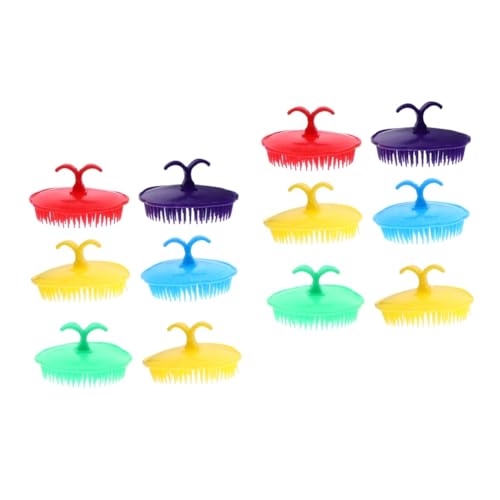 Gatuida 2 Sets Kopfhautbürste Kopfhaut-juckreiz-haarkämme für Dusche und Shampoo Tragbare Reisekämme für Sanfte Massage 12 Stück