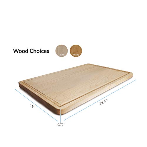 Tabla de cortar rectangular Casual Home de madera de arce miniatura 4