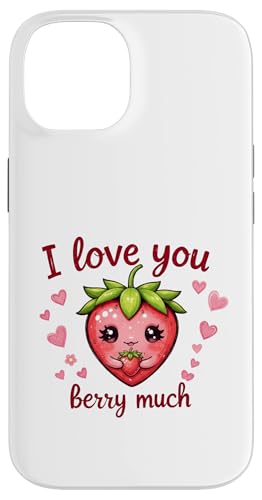 I Love You Berry Much �L���[�g �n�[�g �X�g���x���[ �t���[�c ����� �X�}�z�P�[�X iPhone 14 �p