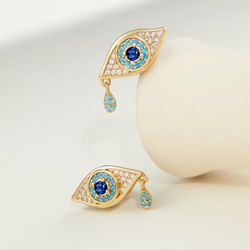 Cicy Bell 18k Gold Plated Earrings for Women Trendy Hypoallergenic Stud Drop Earrings Jewelry Accessory Gifts for Birthday Party2