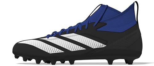 adidas Men's Adizero Impact.2 American Football Sneaker, Black/White/Team Royal Blue, 16
