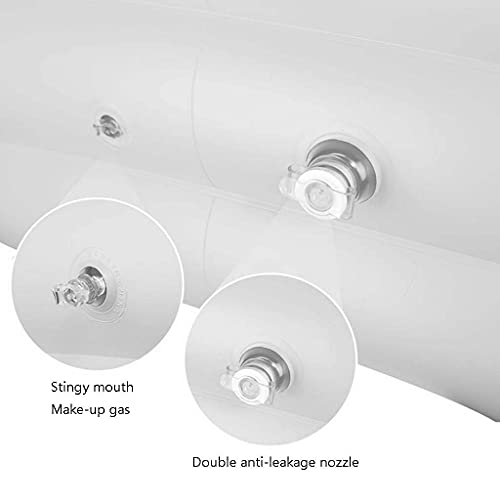 SHWYSHOP Tragbare tragbare Badewanne, rechteckiges tragbares Bad Badezimmer Home SPA freistehender Pool mit Luftpumpe… – Bild 8