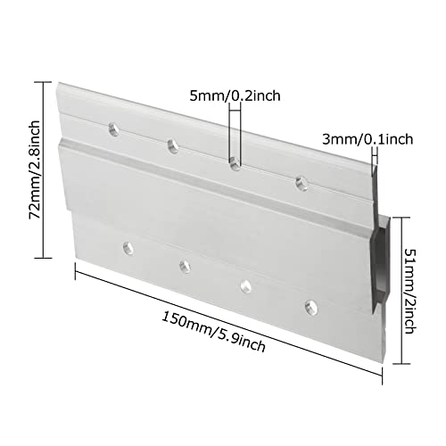 Image of 4 Pairs French Cleat Picture Hanger, 6 Inch Heavy Duty Aluminum Z Clips Mirror Hanging Hardware, Interlocking Wall Mounting Bracket Hardware for Hanging Painting, Mirrors, Panels, Artwork, Whiteboard