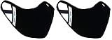 Case-Mate Safe+Mate x Cloth Face Mask - Washable & Reusable - Adult L/XL - Cotton - Includes Filter - Black (Pack of 2)