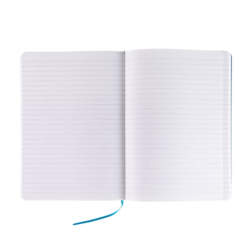 Cahier relié A5 ligné Fabriano Ecoqua Plus turquoise haute qualité