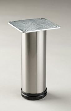 Como PMI 8" to 9" Adjustable Cabinet Leg Brushed Steel 1