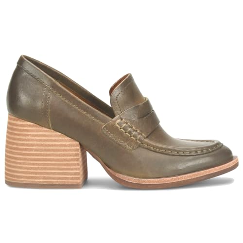 Image of MOOMMO Women Chunky Platform Loafers Pumps Round Closed Toe Slip On Penny Loafers Suede Block High Heels Oxford Shoes Formal Classic Thick Heel Dress Loafer Office Ladies Vintage Comfort 4-11 M US