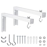 MOROBOR Universal Projector Screen Ceiling Mount, Projector Screen Wall Mount L-Brackets Extra Large Wall and Ceiling Hanging Bracket for Home Projector and Movie Screens/White