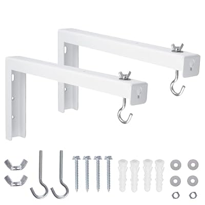 MOROBOR Universal Projector Screen Ceiling Mount, Projector Screen Wall Mount L-Brackets Extra Large Wall and Ceiling Hanging Bracket for Home Projector and Movie Screens/White
