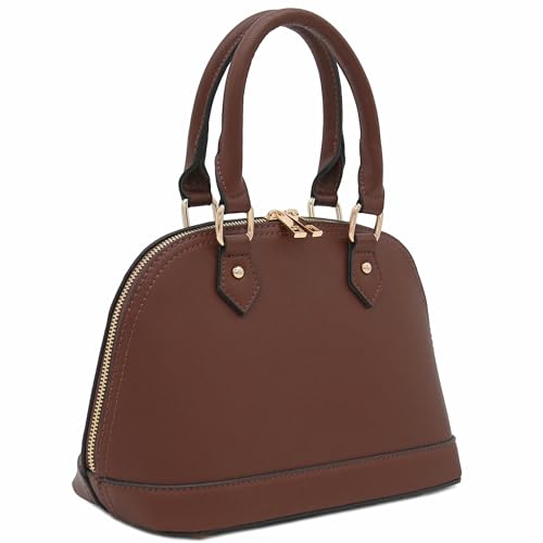 Image of Zip-Around Saffiano Classic Dome Satchel