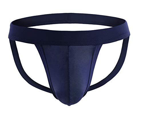 eywlwaar Men's Athletic Supporter Briefs Jockstrap Underwear Elastic Nylon Pouch Bikini Briefs4