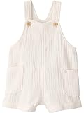 Little Planet by Carter's Neutral Organic Cotton Gauze Shortall, Cream, NB
