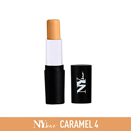 Image of NY Bae All In One Stick - Foundation Concealer Contour Color Corrector Stick | Flawless Texture, Natural Finish | For Wheatish Skin - I'm Goin' to Coney Island - Caramel 4