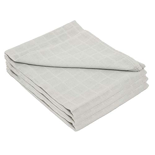 Baby Togs Muslin Cloths for Baby Baby Muslin Squares, Burp Cloths for Boys and Girls Grey 3 Pack