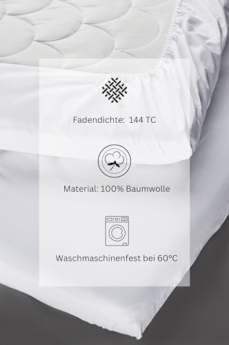 Drap housse Zack bio en coton de qualité supérieure pour lit double - 5