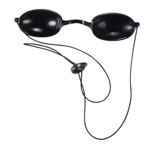 PAMINGONO Protector Ocular Seguridad Parche Ocular Uv para Tratamientos Cosméticos y Belleza Uso Diario Negro Ergonomía Adaptable