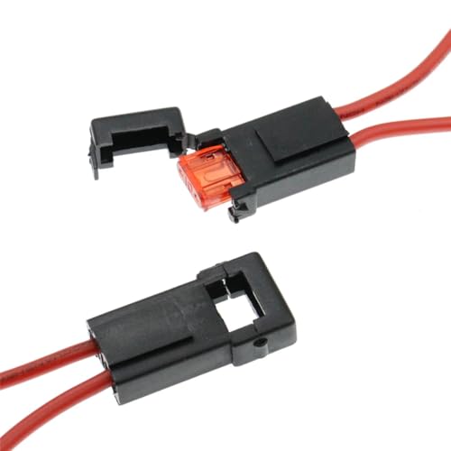 ELCOKITEX 8Pcs Inline Fuse Holder Mini APM ATM Add-a-Circuit Car Fuse Holder TAP Adapter 5A Blade Automotive Fuse Box for Automotive Marine CFH-ILMI-HJ5A