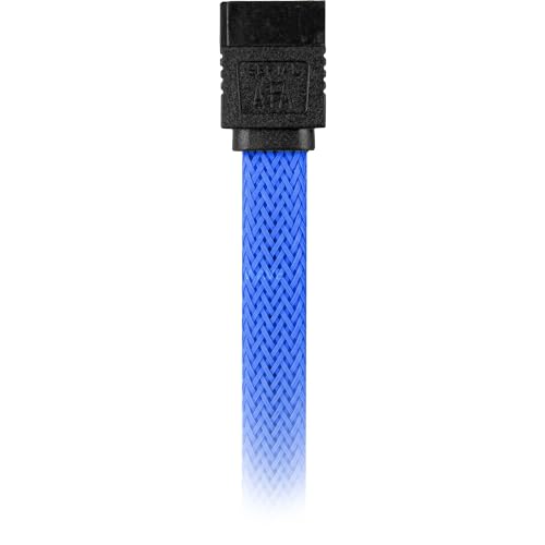 Sharkoon Cable SATA III 90° Sleeve 0.60 m Azul miniatura 5