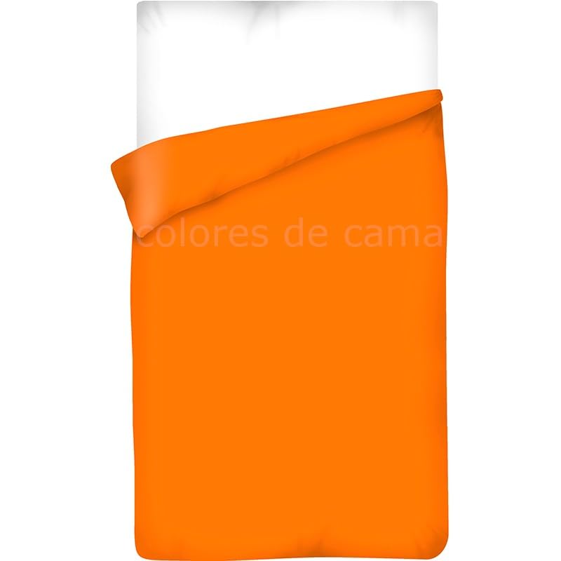 Housse de couette 220x240 en coton 57 fils de qualité supérieure orange