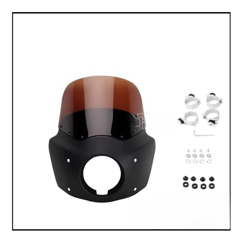 Carénage de phare avant 5.75 haute finition pour Wide Glide avec support de pare-brise 11 15