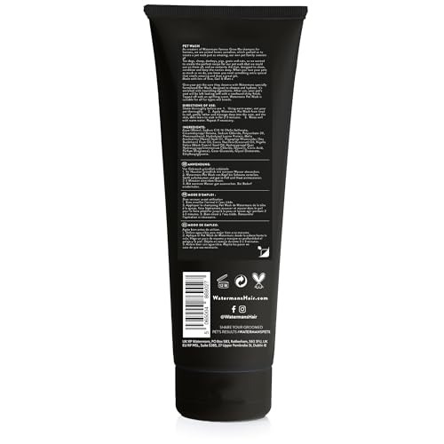 Watermans Luxus-Shampoo für Haustiere, 250 ml, für Hunde, Katzen, Pferde, Anti-Fell-Technologie, pH-ausgleichend, sofort einsatzbereit.
