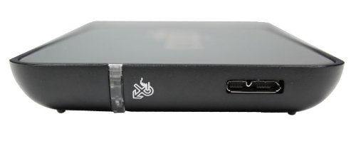 Caja externa USB 3.0 para disco 2.5 pulgadas negra miniatura 3