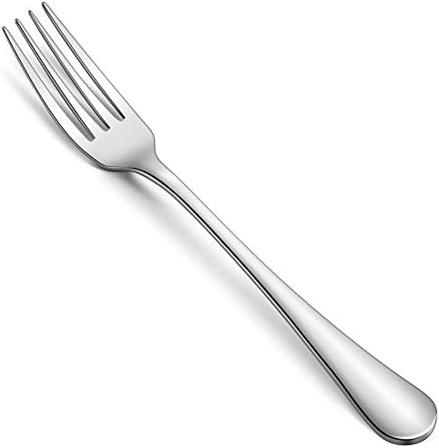 Hiware 12-Piece Dinner Forks Set, Food-Grade 18/8 Stainless Steel Forks Silverware, Mirror Polished, Dishwasher Safe - 8 Inch