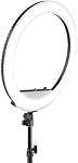 Westcott 18” Bicolore LED Kit de lumière de bague avec piles et Stand Professional Studio éclairage continu pour la photographie, la vidéoconférence, cheveux & Salons de maquillage, studios de tatouage, YouTube & TikTok | Haute précision des couleurs, 0-100 % de dimmer intégré, Inclu