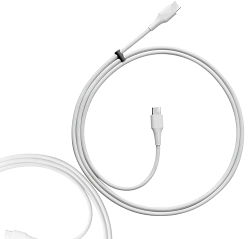 Image of AINE 30W USB-C to USB-C Fast Charging Cable Compatible with Google Pixel 8 8 Pro 7 7 Pro 7a 6a 6 6 Pro 5 - Power Delivery Type-C Cord - White | Original Charging Speed