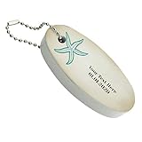 GRAPHICS & MORE Personalized Custom 2 Lines Starfish Beach Wedding Floating Keychain...