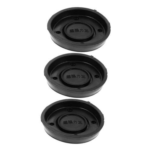 Gadpiparty 3 Piezas Accesorios para manuales water pump pieza de bomba manual taza de la bomba de la jarra de goma accesorio de bomba manual para pozo caucho Black