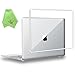 UESWILL Compatible with MacBook (Retina, 12-inch, 2015/2016/2017) Model: A1534, Glossy Transparent Hard Shell Case Cover + Microfibre Cleaning Cloth, Crystal Clear